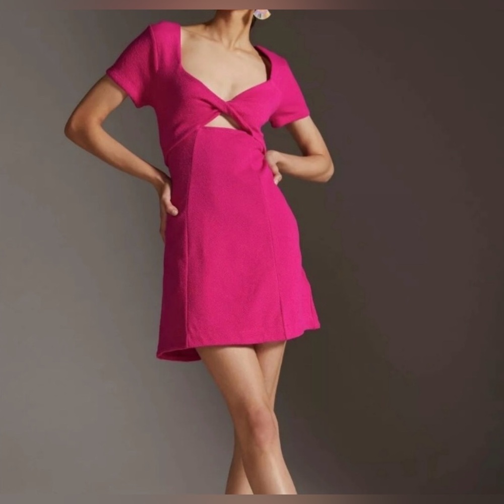Maeve by Anthropologie Pink Mini Dress Size XS